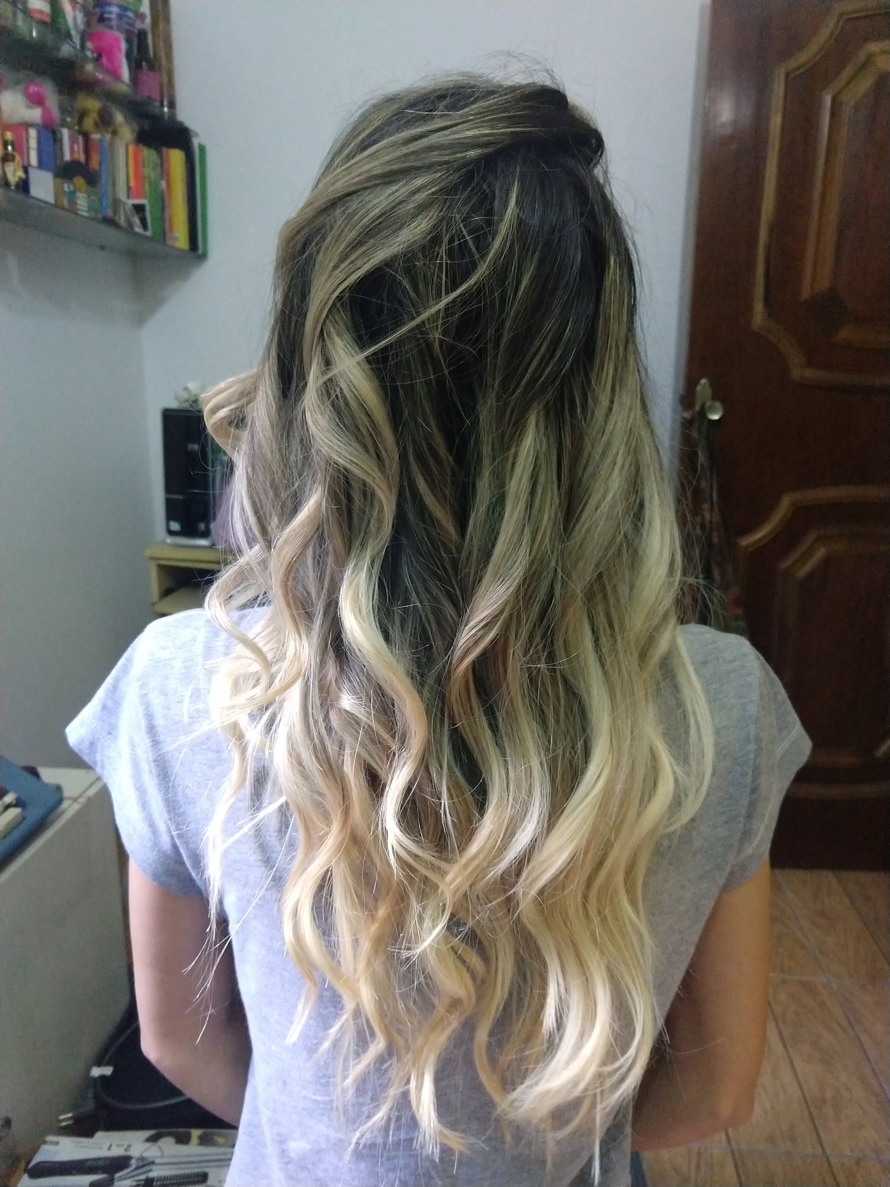 Escova e Babyliss #finalização cabelo auxiliar cabeleireiro(a) maquiador(a)