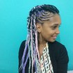 Trança nagô + Tranças soltas africanas com jumbo #cabeloafro #cabelocrespo #tranças