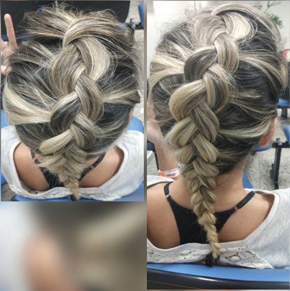 #trança #penteado cabelo auxiliar cabeleireiro(a) maquiador(a)