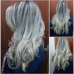 Um luxuoso hair. Com mechas marcadas e em transparências, com leve efeito de clareamento nas pontas. um arraso.