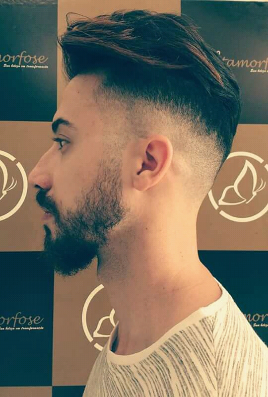 Degradê marcado com perfil na zero cabelo cabeleireiro(a)