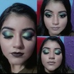 Esfumado em tons de verde com
Batom Nude, minha primeira maquiagem profissional em 2010