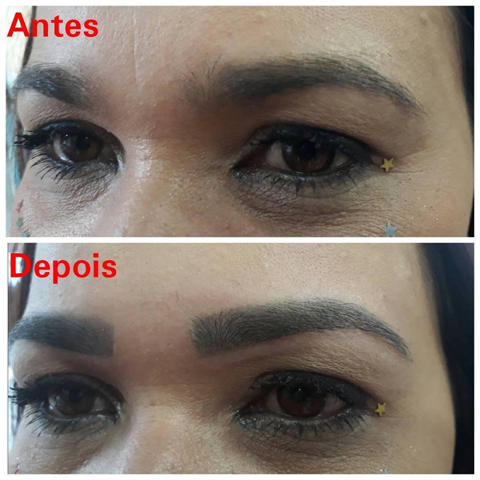Design das sobrancelhas sem aplicação da Henna.  outros designer de sobrancelhas micropigmentador(a)