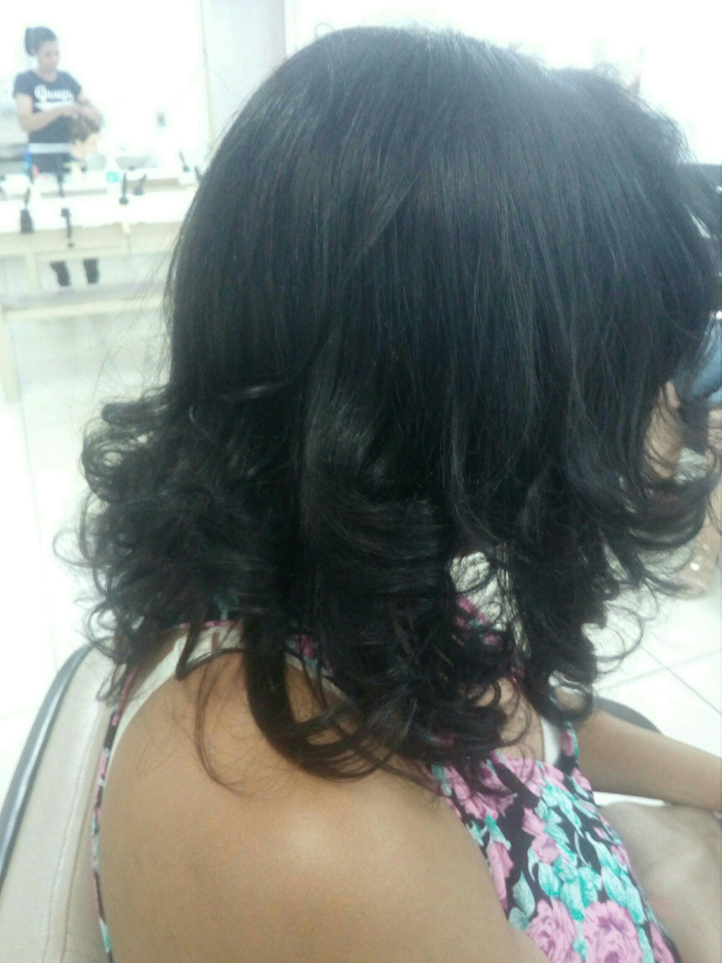 #Escova modelada. cabelo cabeleireiro(a)