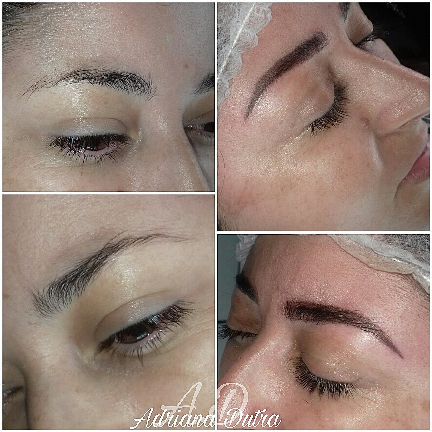 Micropigmentação, usada à técnica Shadow makeup. estética designer de sobrancelhas micropigmentador(a)