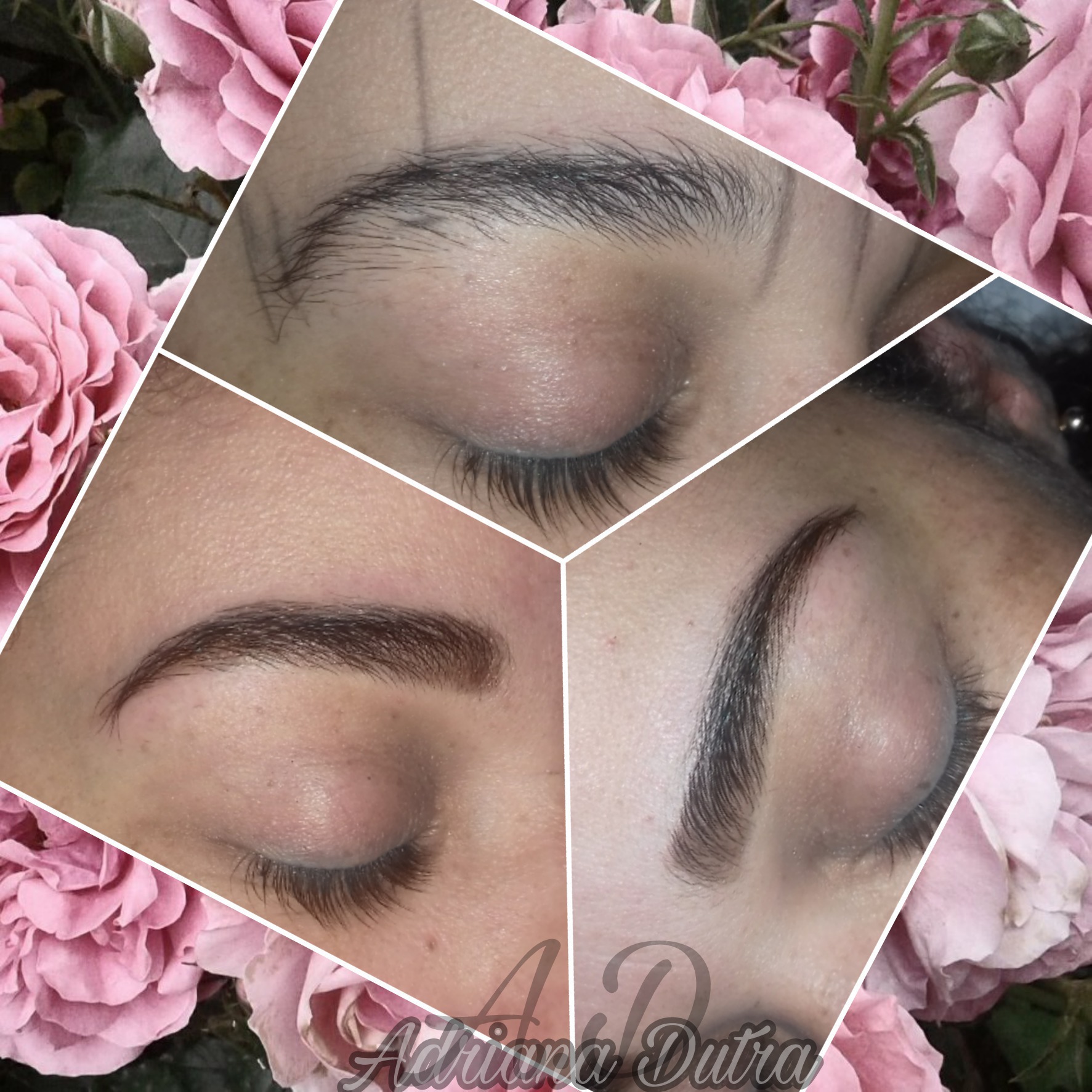 Design de sobrancelhas com aplicação de henna. estética designer de sobrancelhas micropigmentador(a)