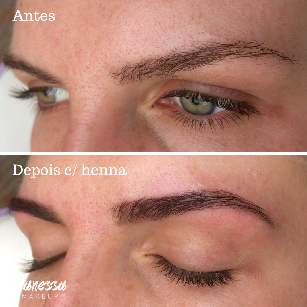 Design de sobrancelha e aplicação de henna. estética maquiador(a)