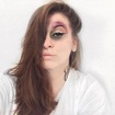 Look olho roxo, maquiagem artística - roxo glam 