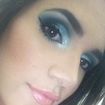Cliente escolheu uma make em tons azul e boca nude rosada 😍 #makeup