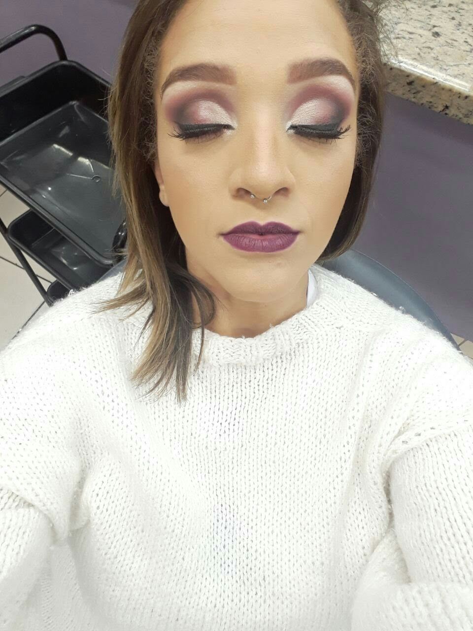 Semi cut crease! maquiagem manicure e pedicure designer de sobrancelhas