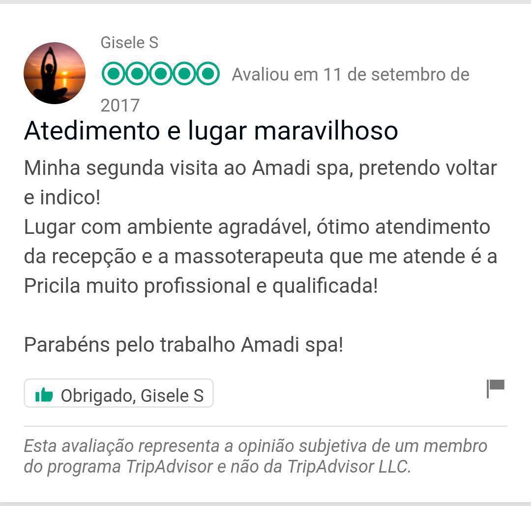 Comentários no TripAdvisor dos meus queridos clientes. outros massoterapeuta esteticista aromaterapeuta cosmetólogo(a) outros