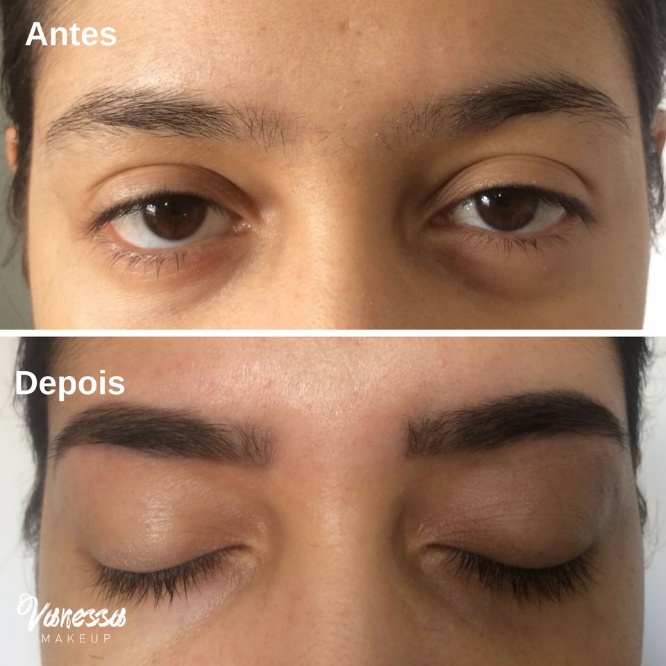 Design de sobrancelha + aplicação de henna. estética maquiador(a)