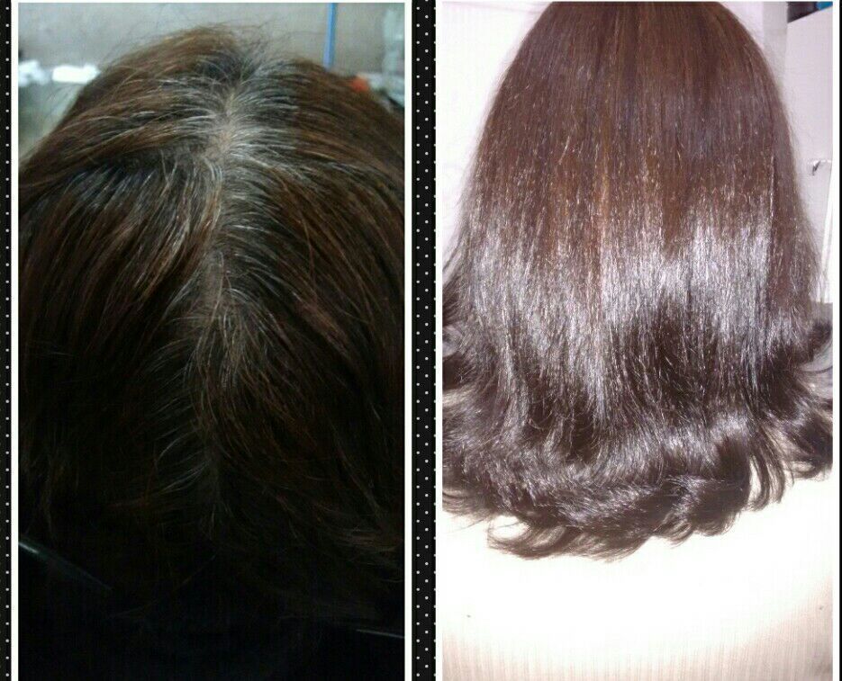 Antes e depois, coloração e escova cabelo cabeleireiro(a)