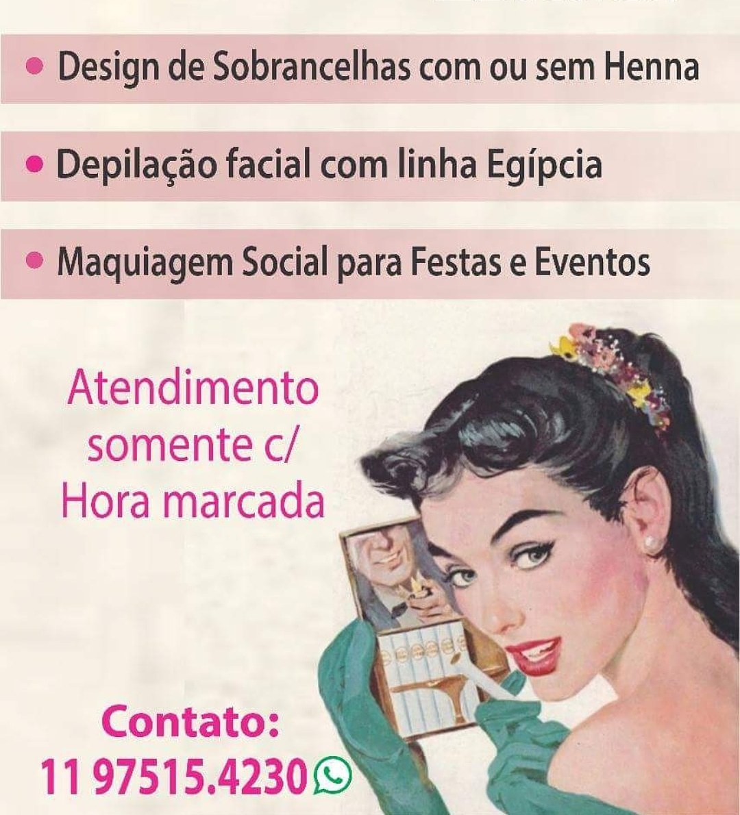 maquiagem maquiador(a) designer de sobrancelhas