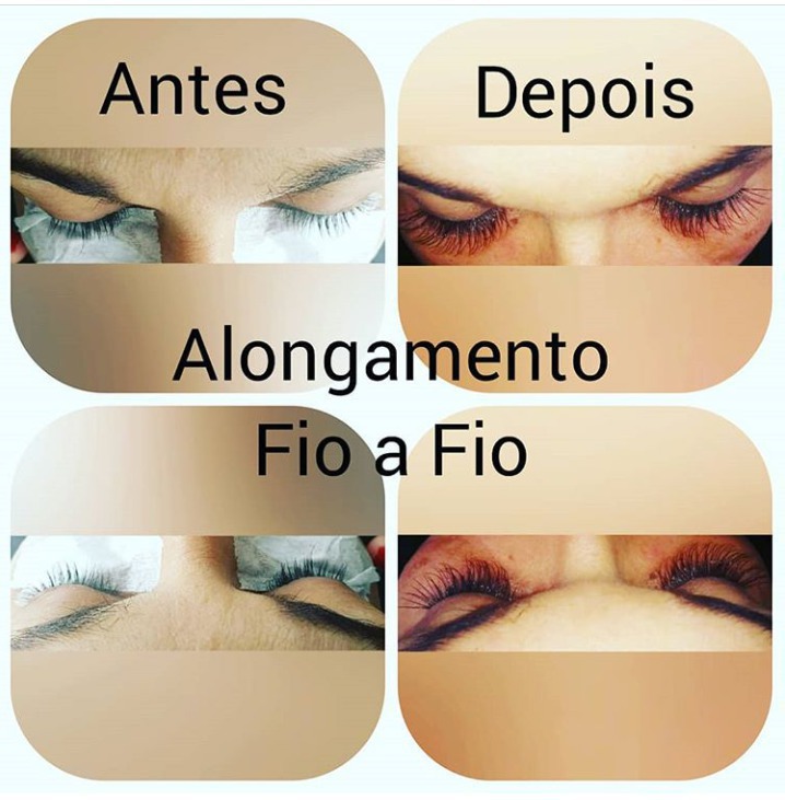 Alongamento de cílios fio a fio 😍 estética podólogo(a) manicure e pedicure