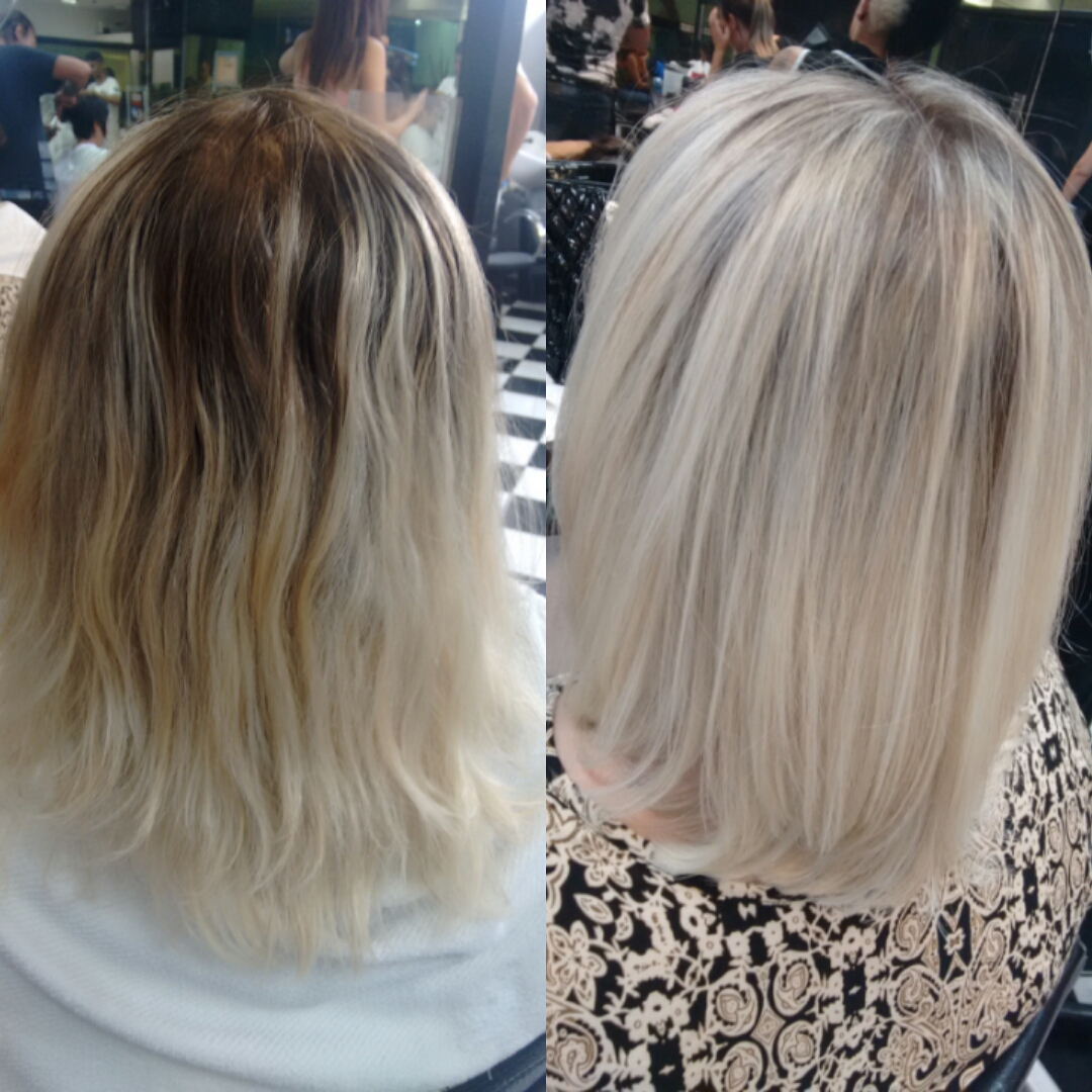 #ombrehair #reflexo #luzes #mechascriativas #haircouture #babyblond #loirosperfeitos #morenailuminada #platinado #perolado #castanhoiluminado #lebege #canela #caramelo #docedeleite #avelã #wella #blondangel #brae #colortouch #escovacacheada #escovaOndulada #alongamento #fitaadesiva #micropele  #byLarissa cabelo cabeleireiro(a)