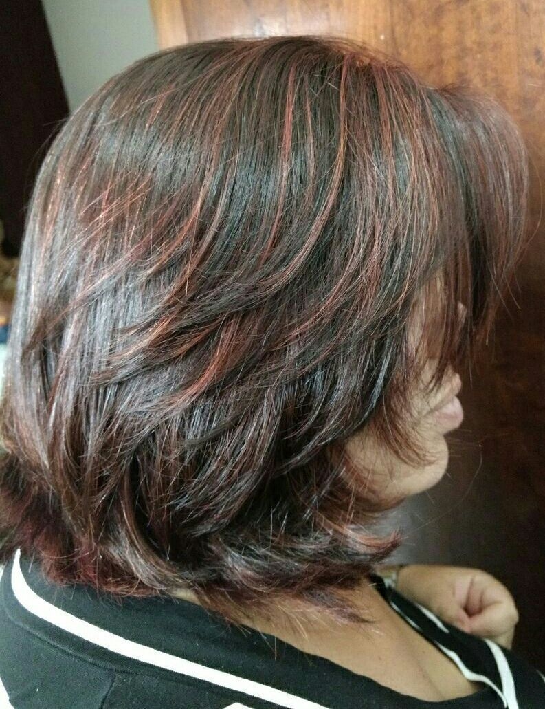 Luzes acobreada cabelo cabeleireiro(a)