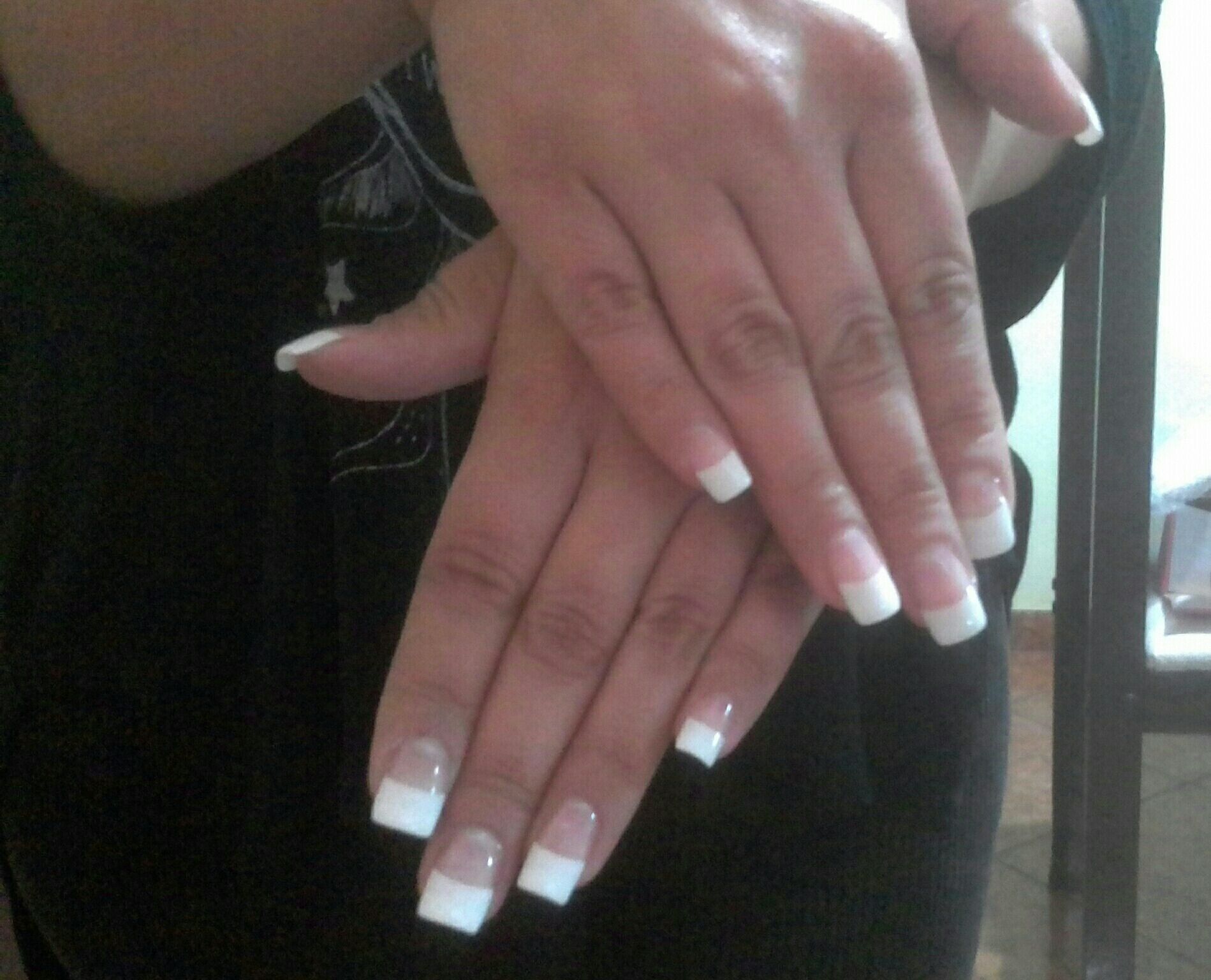 Depois do alongamento unha manicure e pedicure