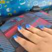 Trabalho com unhas postiças em acrílico. 