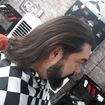 Corte médio + Barba.