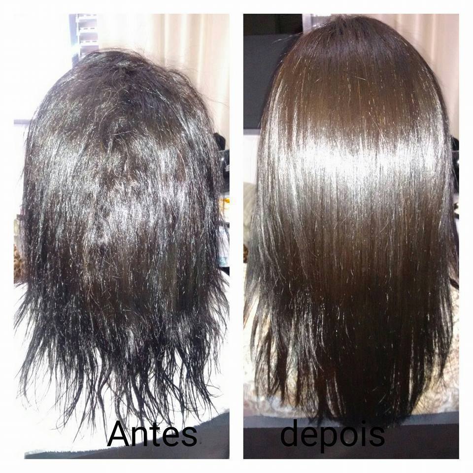 Progressiva o antes e depois  cabelo cabeleireiro(a) barbeiro(a)