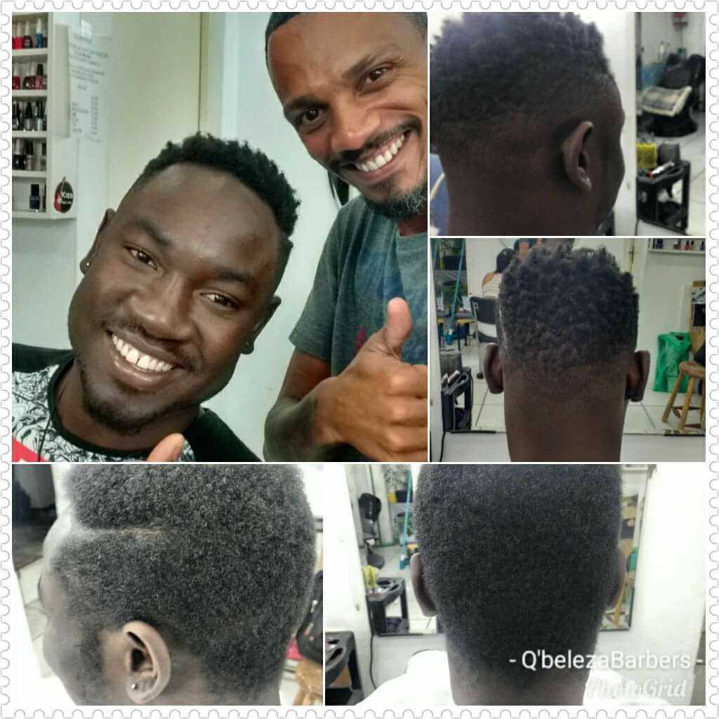Corte nudred com risco lateral  cabelo barbeiro(a) cabeleireiro(a)