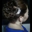 Penteado coque despojado