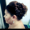 Penteado coque despojado
