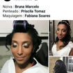 Penteado noiva semi preso com cachos e moicano !
