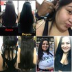 Mega Hair, procedimento Tela Ponto americano! 
