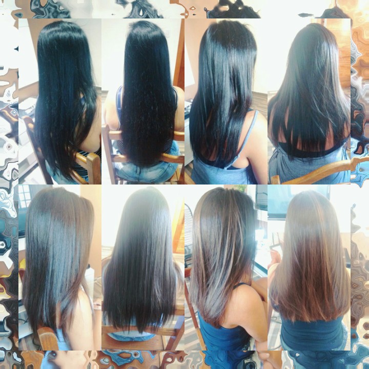 Escova e chapinha . cabelo auxiliar cabeleireiro(a)