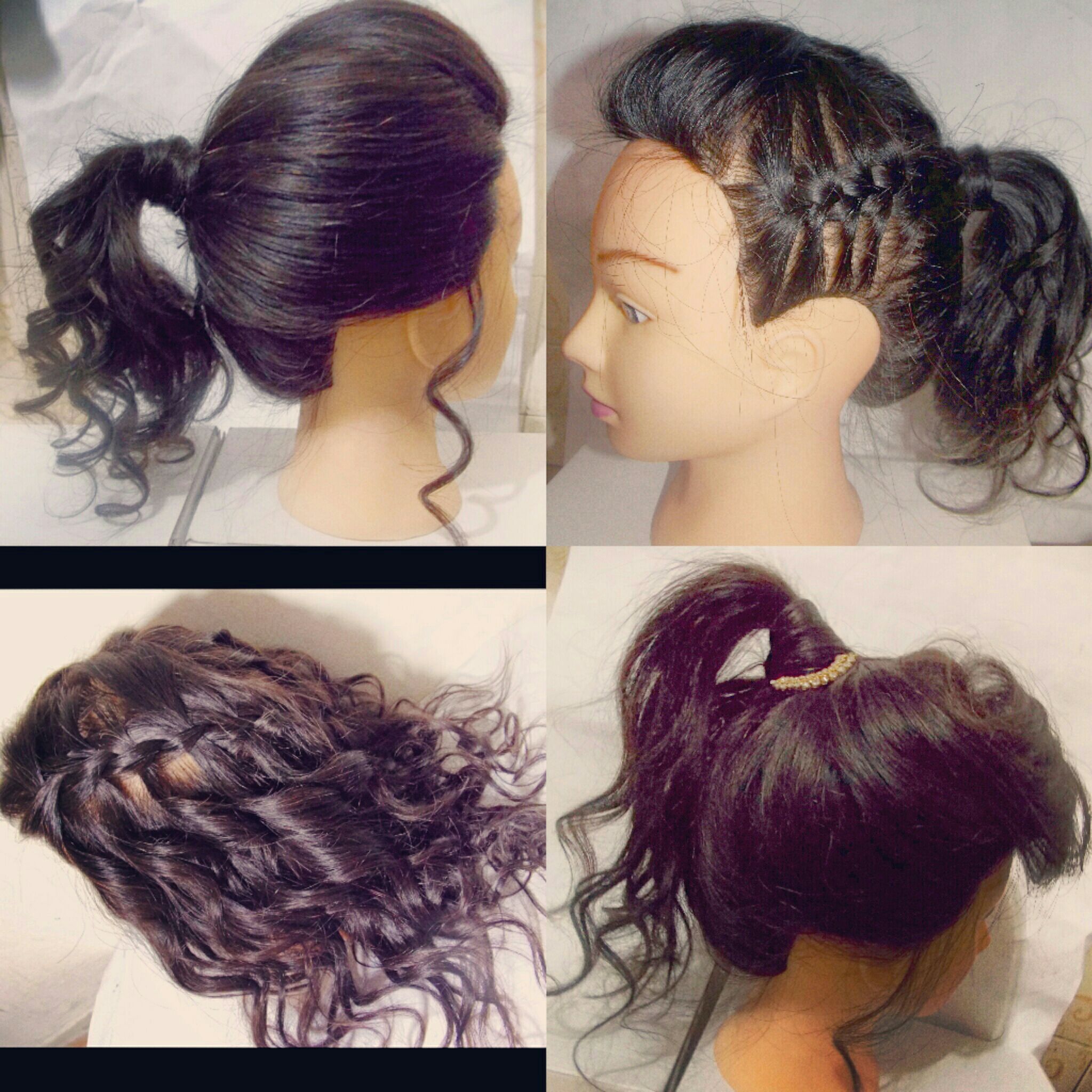 Treinamento de penteados! cabelo auxiliar cabeleireiro(a) escovista