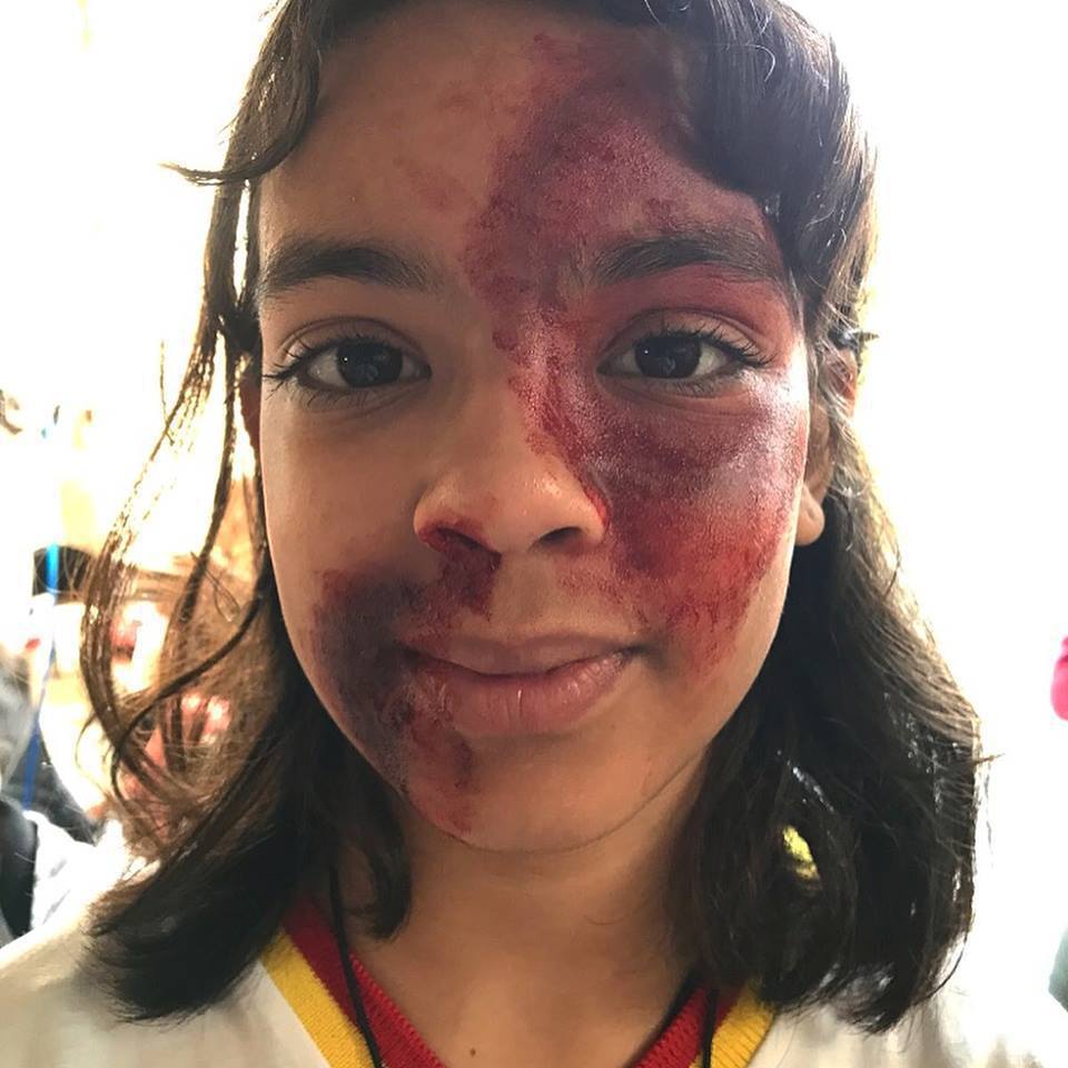 Maquiagem para simbolizar a violência doméstica no desfile do aniversário de Sorocaba. Dia 15 de Agosto! #makeup #manifestação  maquiagem maquiador(a) esteticista