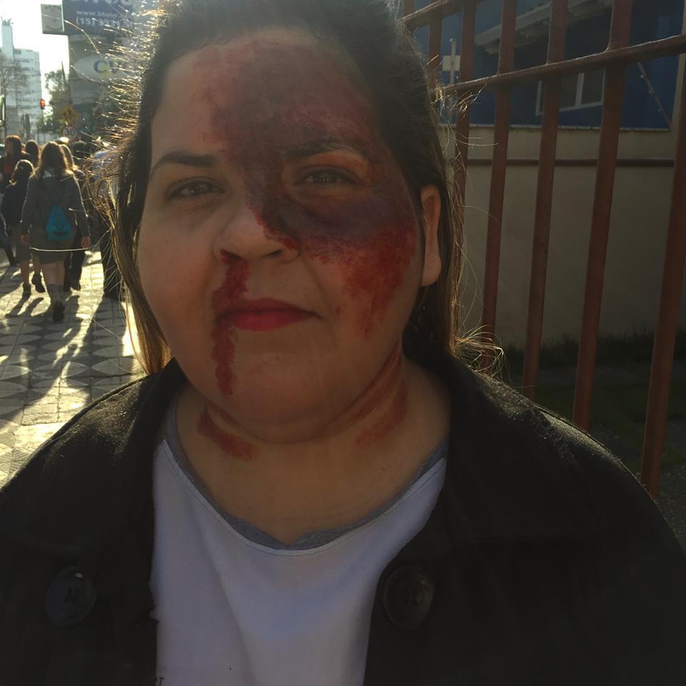 Ferimento representando a violência doméstica #makeupartist <3 maquiagem maquiador(a) esteticista