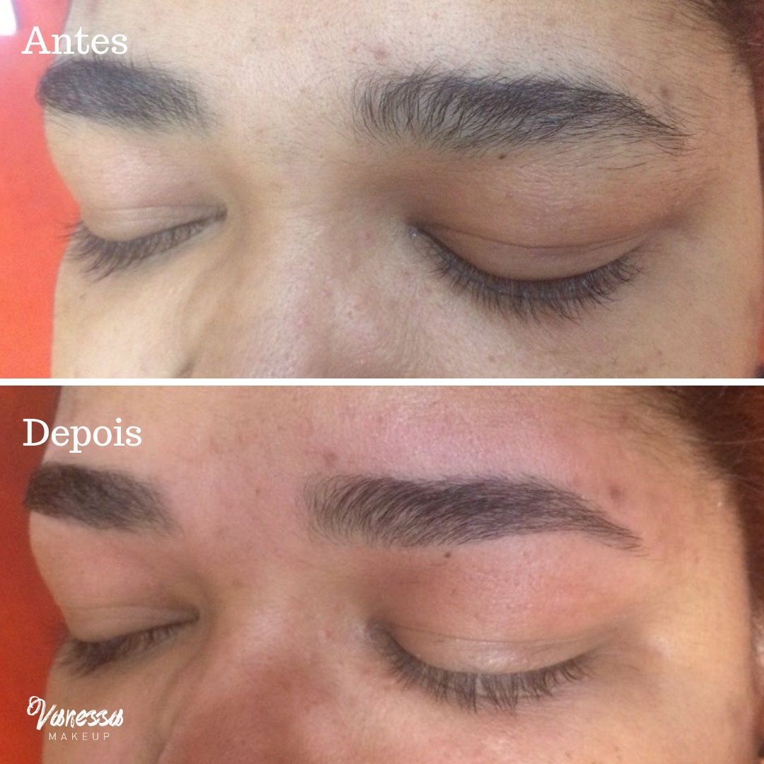 Design de sobrancelha simples estética maquiador(a)