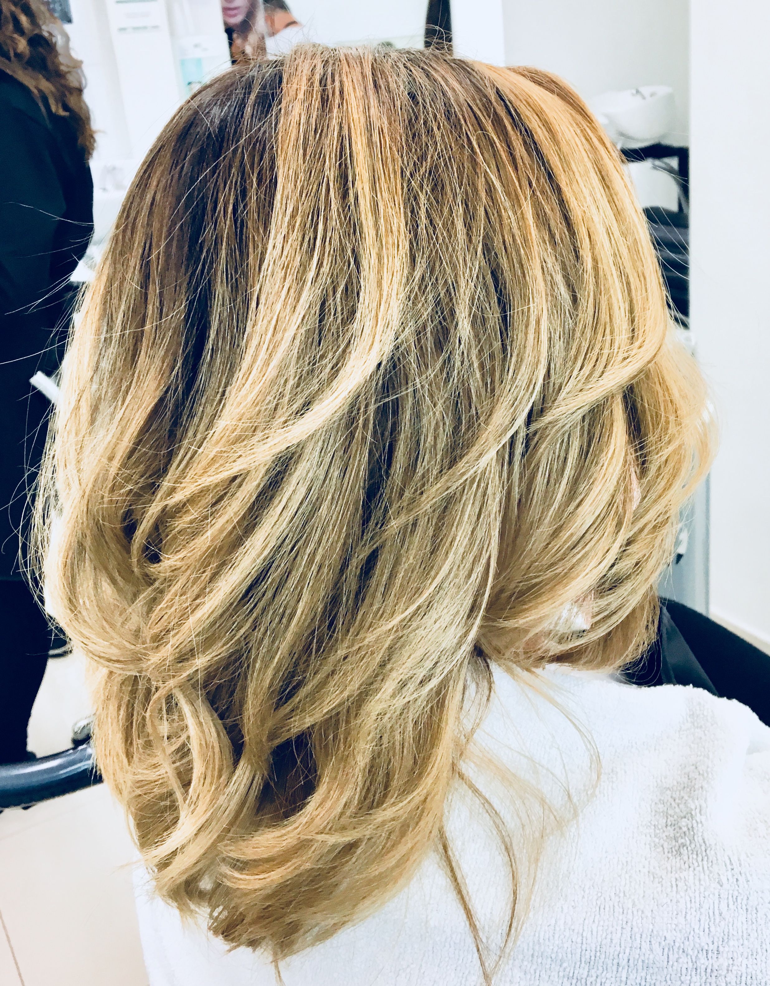 Escova modelada cabelo cabeleireiro(a) auxiliar cabeleireiro(a)