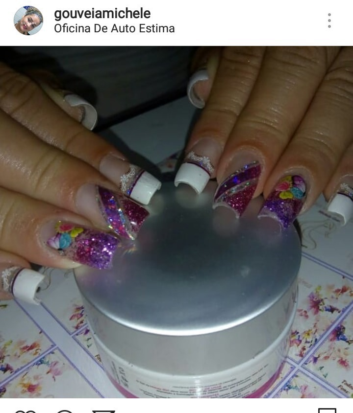 Unhas em #Gel decoração permanente  unha cabeleireiro(a) manicure e pedicure designer de sobrancelhas