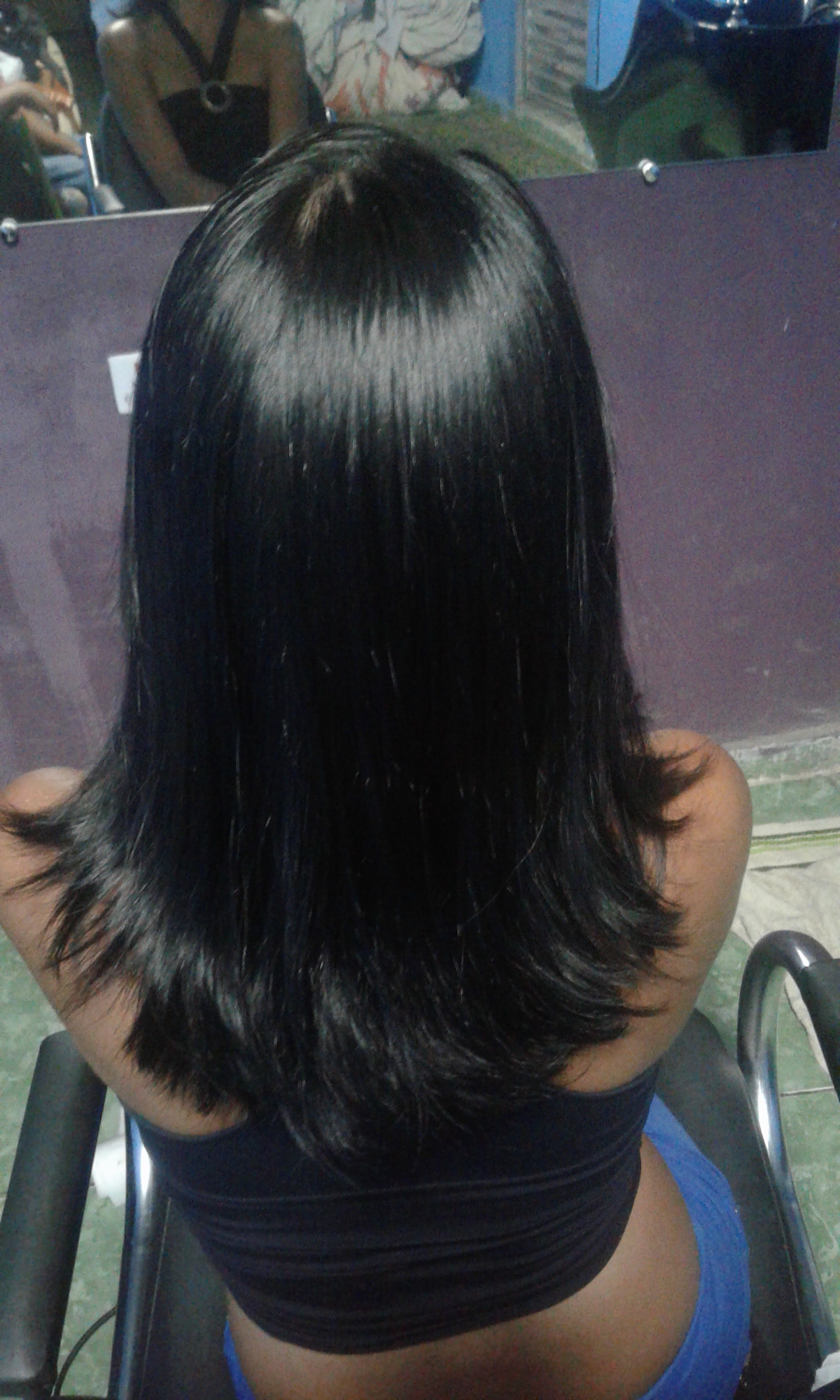 Lavagem e escova. cabelo cabeleireiro(a)