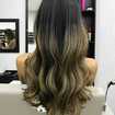 Ombre hair em tom avelã 