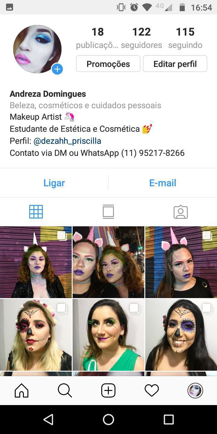 Instagram criado para divulgar as maquiagens que faço em mim e em amigos. @delineadeza maquiagem estudante (esteticista) estudante (esteticista)