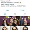 Instagram criado para divulgar as maquiagens que faço em mim e em amigos. @delineadeza