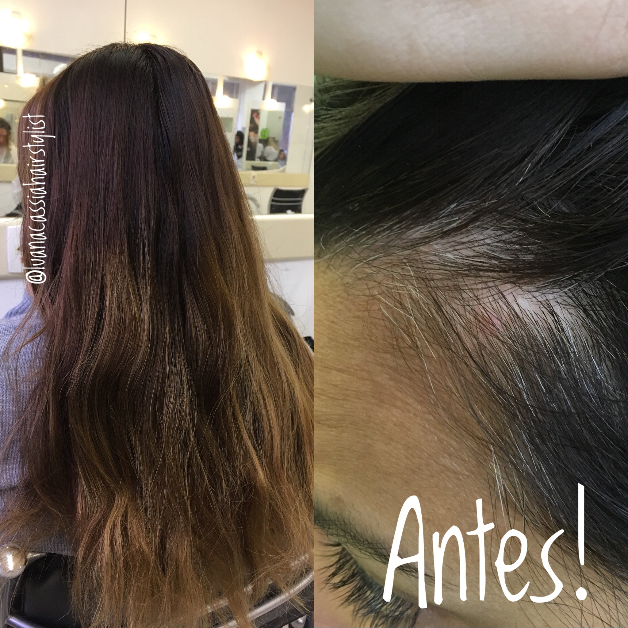 Foto antes do processo de corte e cobertura de branco. cabelo auxiliar cabeleireiro(a) cabeleireiro(a) barbeiro(a)