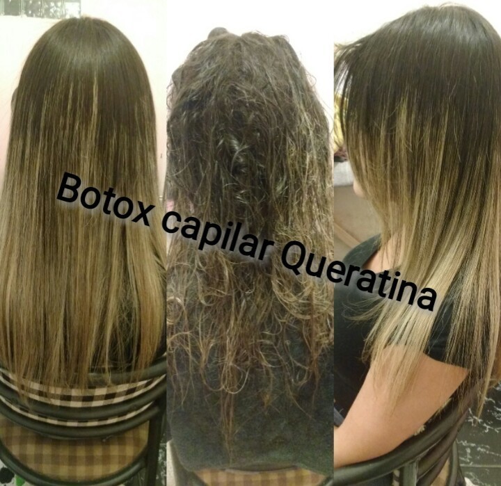 Botox Capilar Queratina. cabelo auxiliar cabeleireiro(a)