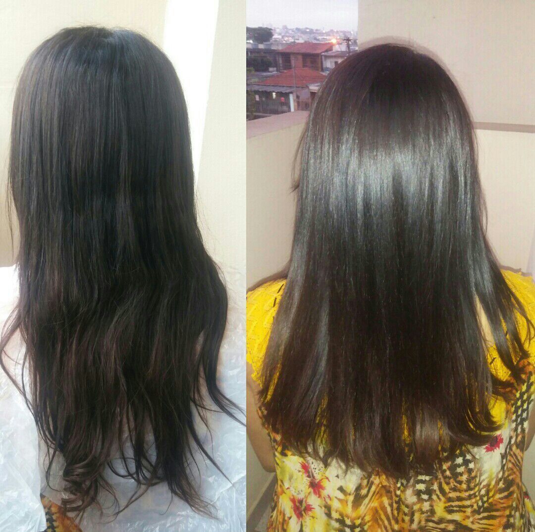 Corte arredondado com camadas 45° dedos para fora e escova lisa e pontas para levemente para fora. cabelo auxiliar cabeleireiro(a)