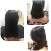 Corte long bob com um leve repicado para dar movimento.