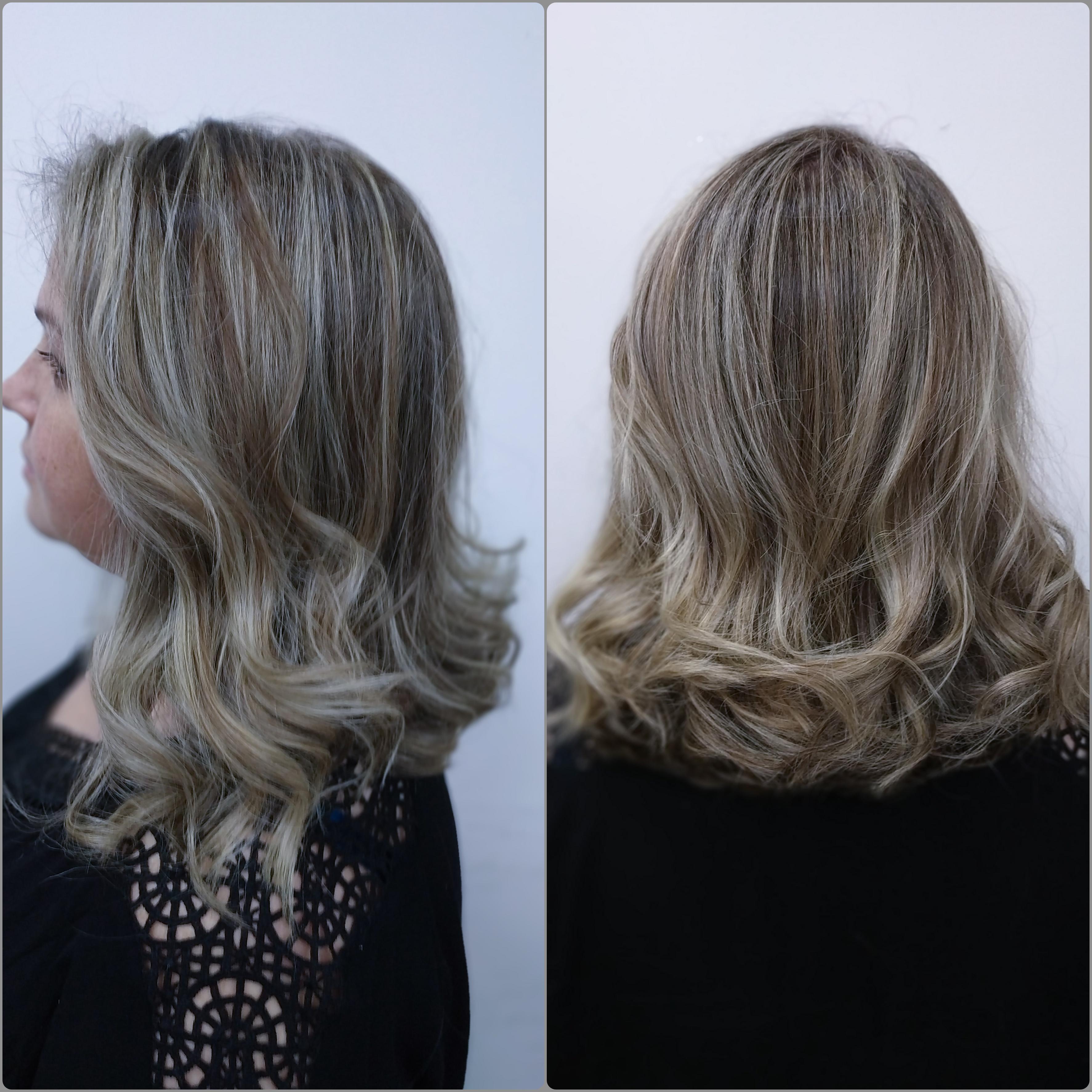Corte Long Bob e Luzes Platinadas cabelo cabeleireiro(a)