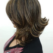 Luzes Caramelo e Corte Long Bob
