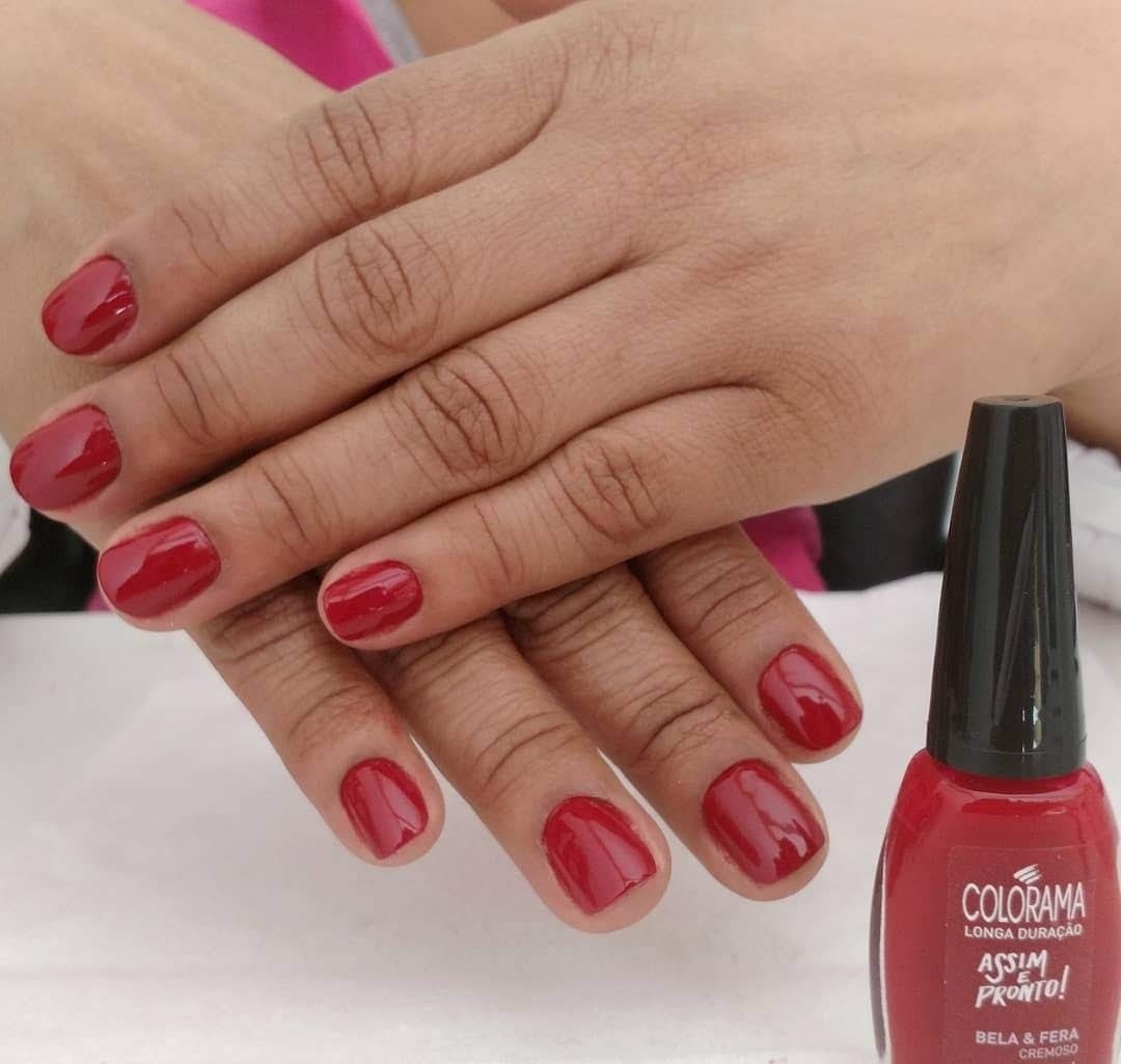 #vermelhofatal #colorama  unha manicure e pedicure