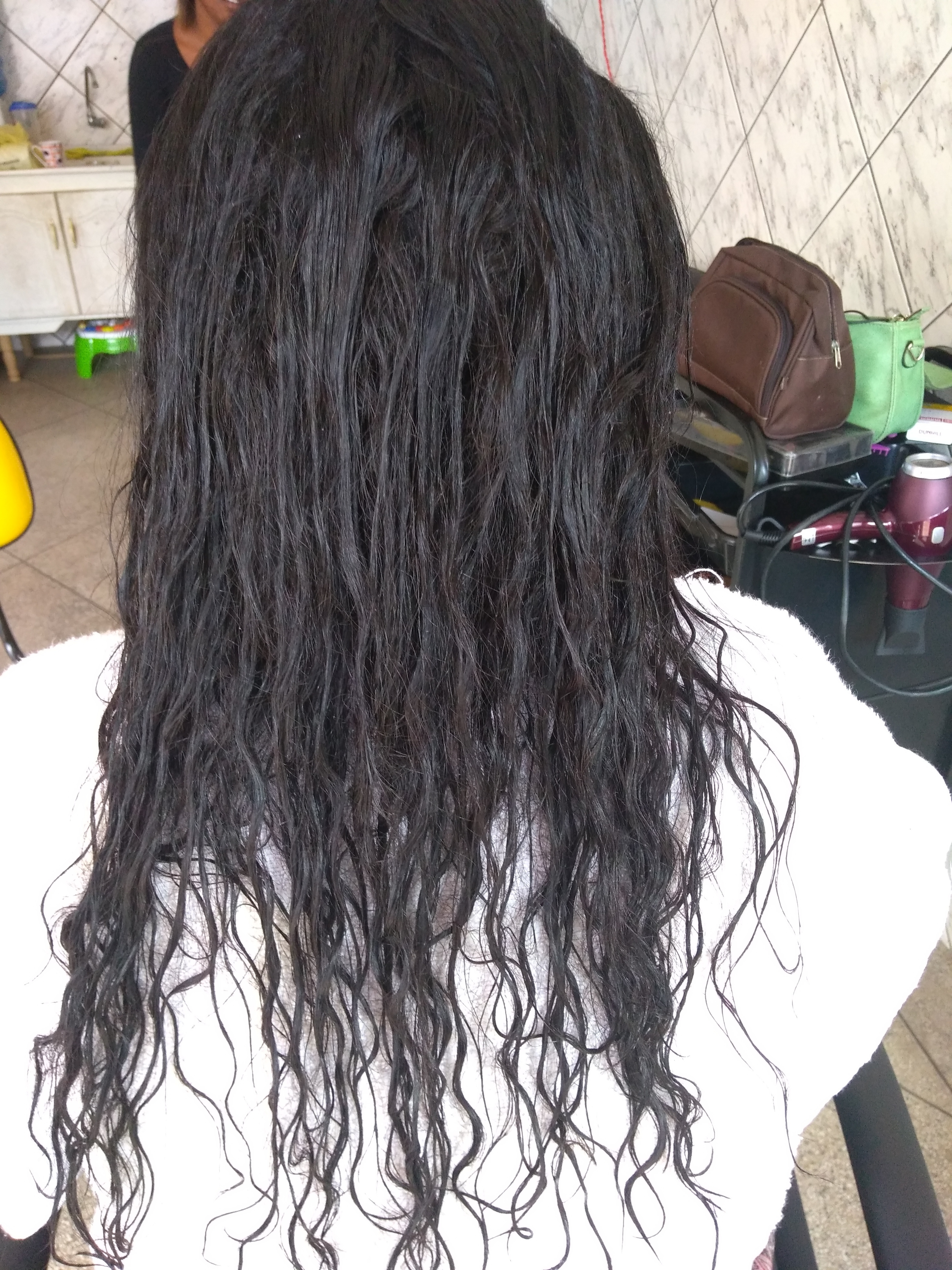 Pronta para escova... lavado e hidratado resultado já já... cabelo cabeleireiro(a)