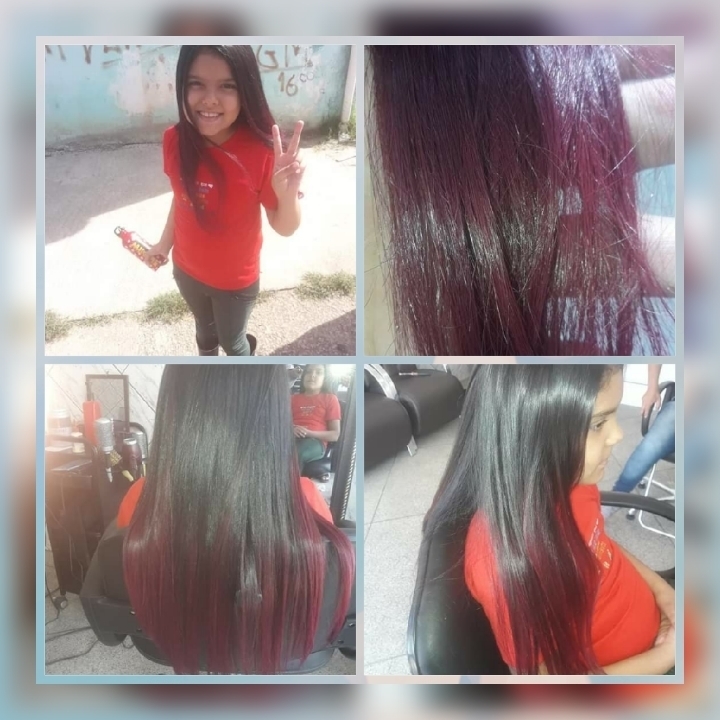 Ombre hair marsala  cabelo cabeleireiro(a)